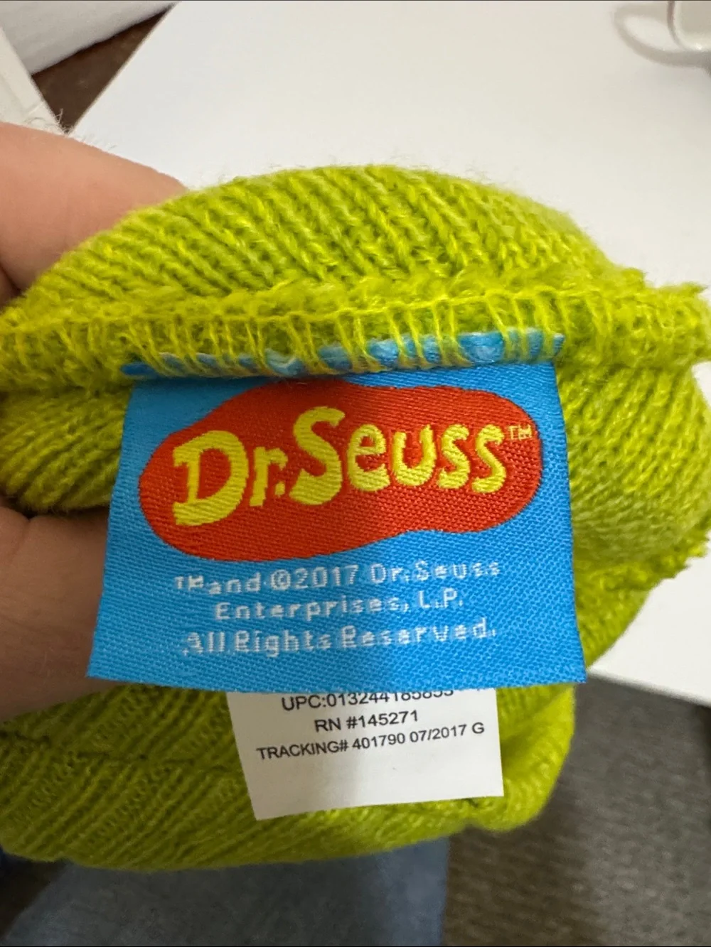 Dr Seuss Grinch Big Face Kids Beanie